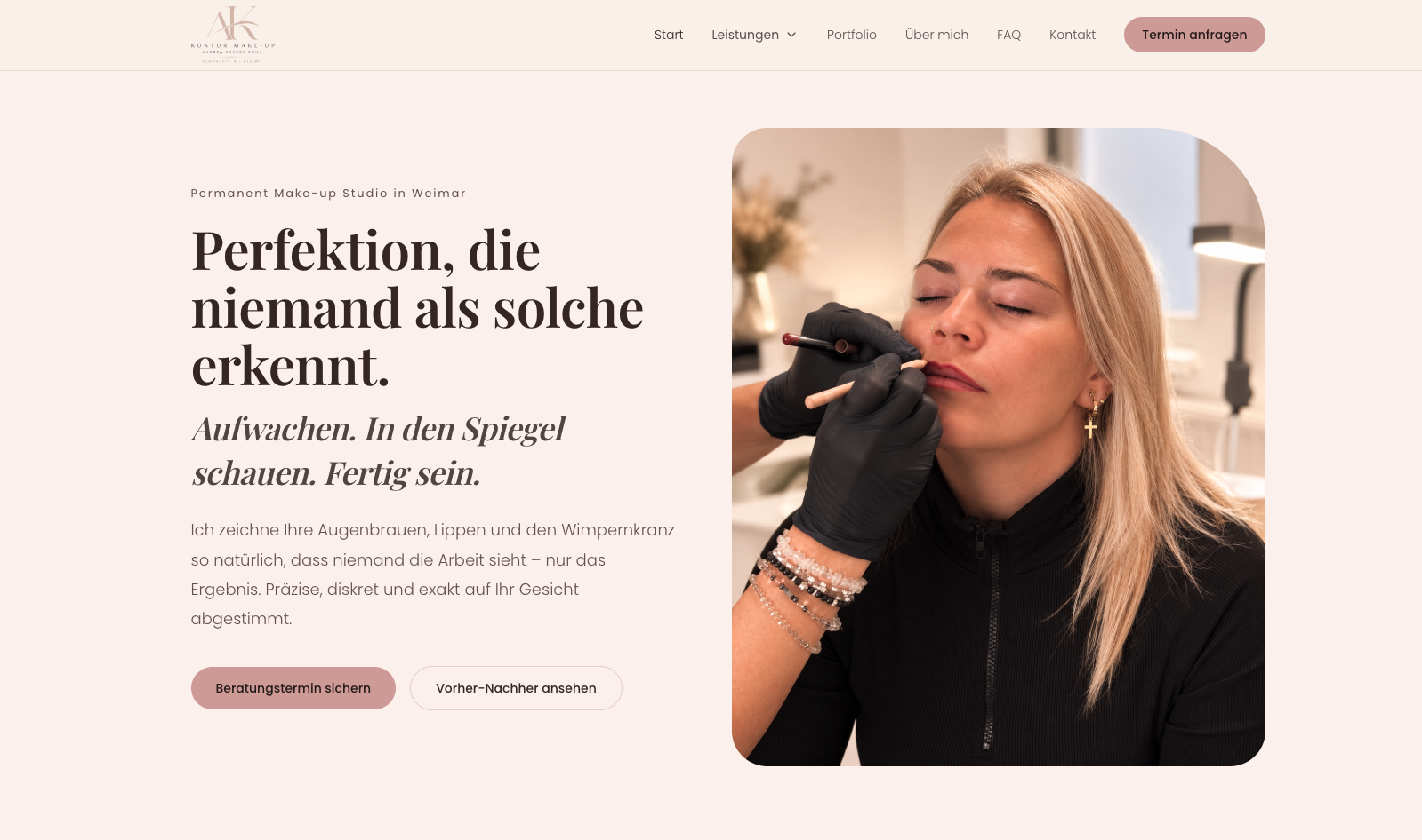 Neuer Webauftritt des PMU- und Kosmetikstudios in Weimar